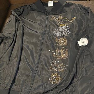 Disney Black Bomber Jacket with electrical Parade Design